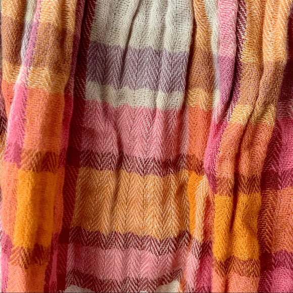 Free People Boho Ruffled Siena Plaid Pullover Top - Picture 9 of 10